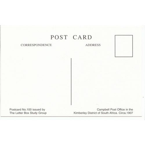 Campbell Post Office Kimberley District South Africa Reproduction Postcard