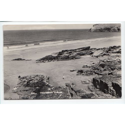 Trebarwith Strand Cornwall Overland Views RP Postcard 581