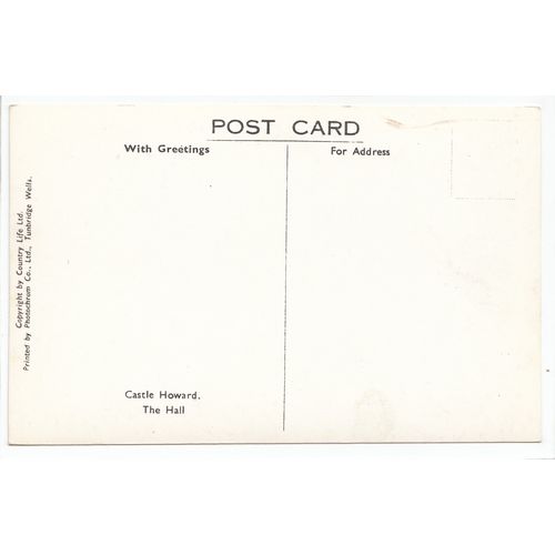The Hall Castle Howard Yorkshire Postcard