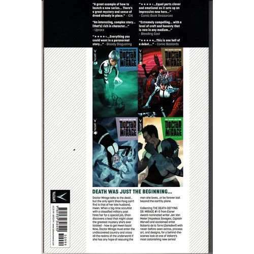 The Death-Defying Doctor Mirage Vol. 1 by Van Meter~Valiant Comics (TSPB, 2015)