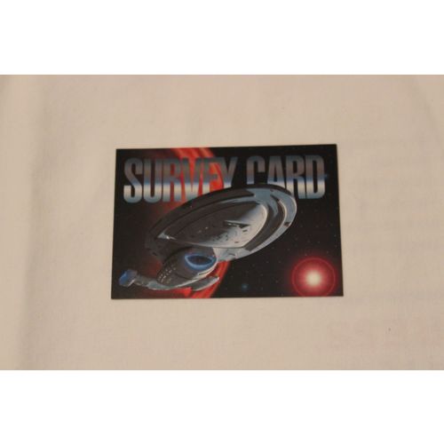 1995 Star Trek:Voyager Season One Series One SURVEY CARD