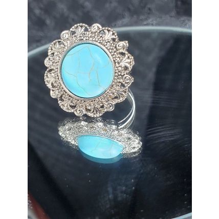 Ana Sterling Silver & Genuine Turquoise Ring