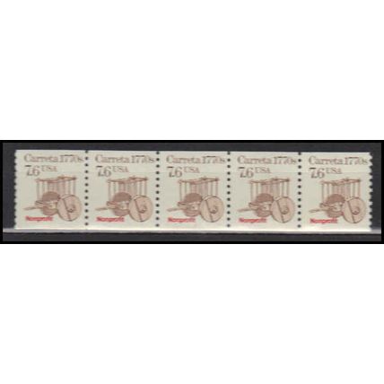 2255 7.6c Carreta Fine MNH Dry Gum PNC 1/5 X2897