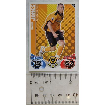 2010/11 Topps Match Attax Trading Card 353 David Jones, Wolverhampton Wanderers