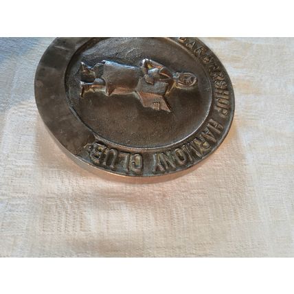 Vintage, Plymouth Barbershop Harmony Club, Solid Brass Plaques/Sign -Choir/Music