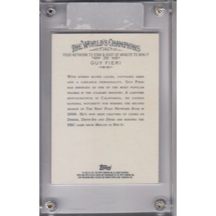 GUY FIERI AUTOGRAPHED 2011 WESTERN RESERVE WORLD CHAMPION TV FOOD NETWORK STAR