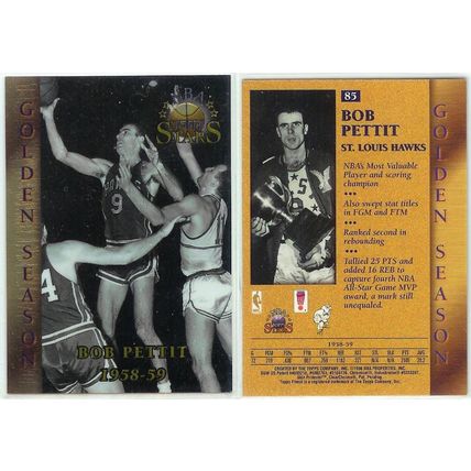 96/97 TOPPS NBA Stars All Time Top Players Finest #83 Bob Pettit