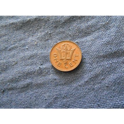 1973 BARBADOS ONE CENT COIN.