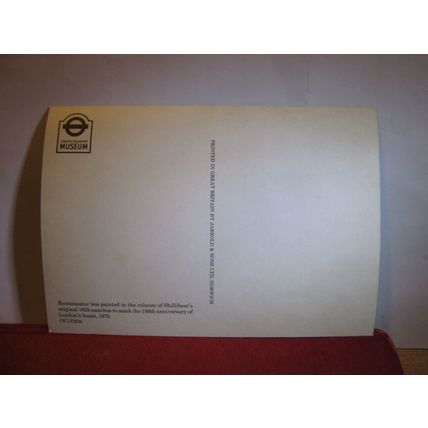 ROUTEMASTER MOTOR BUS London Transport Museum unused postcard #