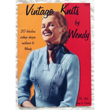 Vintage Knits by Wendy 335 Wendy Knitting Book 20 designs