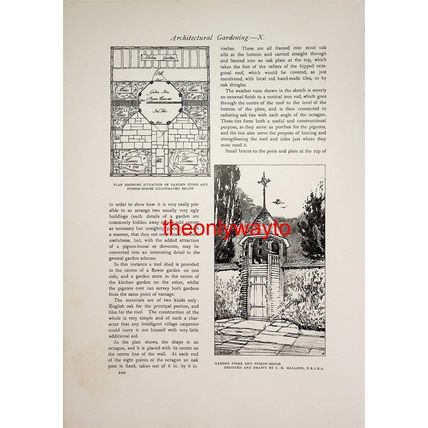 Architectural Gardening, Alcove And Pool, Book Illustration (Print), 1910
