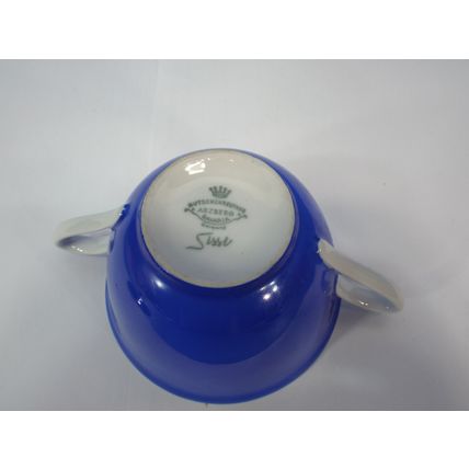 Rarest Color Hutschenreuther Arzberg-Bavaria Germany Sissi Blue Sugar Bowl Lid