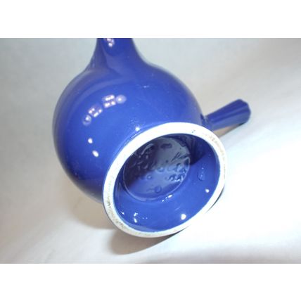 1930's Rare Fiestaware Vintage Blue Creamer Handle Fiesta HLC CT USA Demitasse