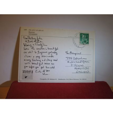BAJAMAR, TENERIFE, SPAIN .used postcard =