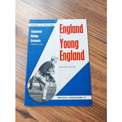 1963/64 England vs Young England, Stamford Bridge **FREE P&P**