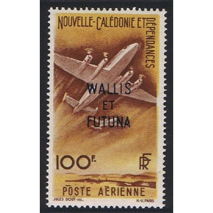 Wallis and Futuna Airmail Ovpt 100f 1949 MNH SG#158