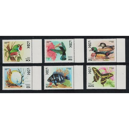 Caribic Birds Fish Butterfly 6v Margins 1996 MNH SG#4079-4084
