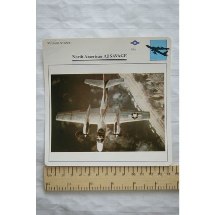 North American AJ Savage - USA - Medium Bomber - Collectors Club Card