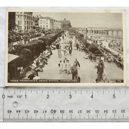 1952 postcard Three Promenades, Grand Parade, Eastbourne