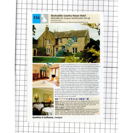 Cairndale Hotel Dumfries Scotland / Blackaddie Hotel Sanquar -2011 Advert