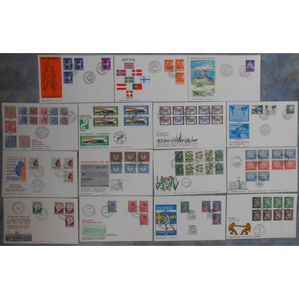 Sverige / Sweden - 15 different FDC 1967 & 1968 *ILLUSTRATED*