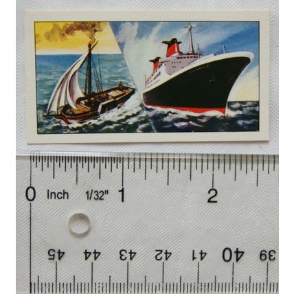 1963 tonibell card This Changing World No. 21 Ships