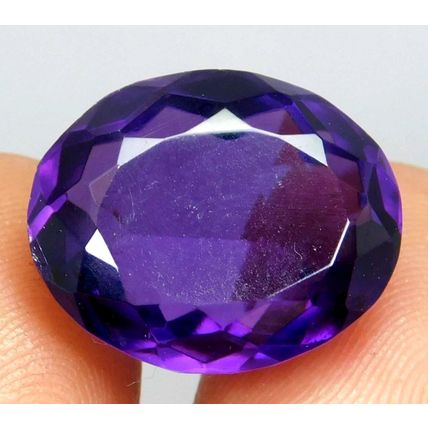 Natural 15.75 Ct Purple Color Amethyst Oval Cut Loose Gemstone