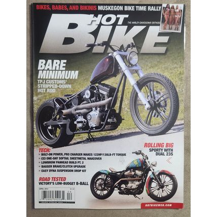 Hot Bike Magazine April 2012 – Bare Minimum: TP Customs" Stripped-Down Hot Rod