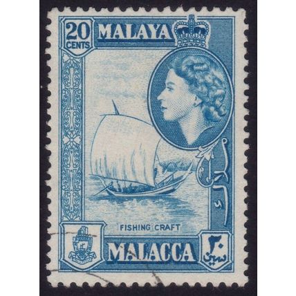 MALACCA 1957 20c Sc#51 USED @N294