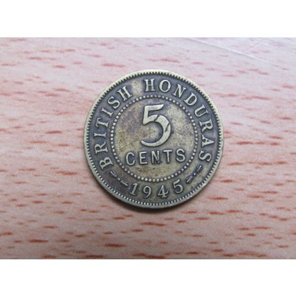 British Honduras 1945 5 Cents Coin