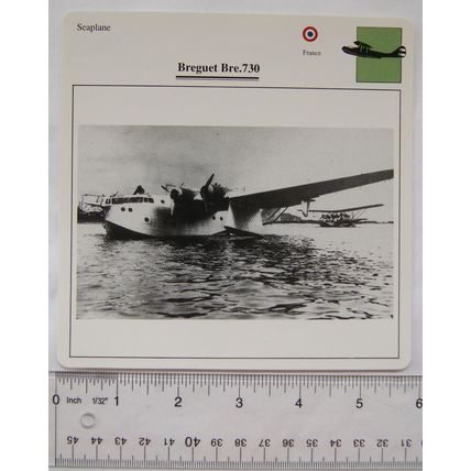 Breguet Bre.730 - France - Seaplane - Collectors Club Card