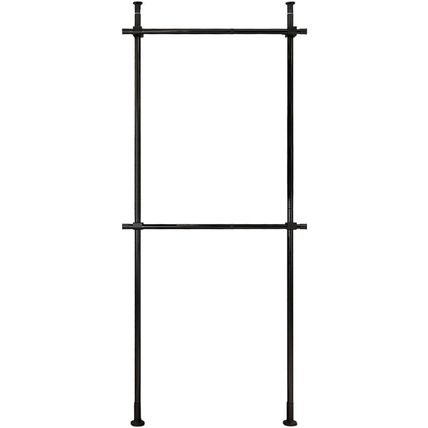 Floor to Ceiling Heavy Duty Garment Rack, Metal Adjustable Height Clothing Hangi