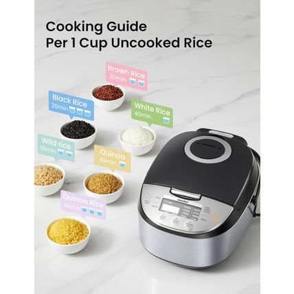 COMFEE' Rice Cooker 12 Cups Cooked/6 Cups Uncooked, Portable Non-Stick Rice Make