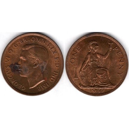 Great Britain. George VI. Penny 1937. dy23643