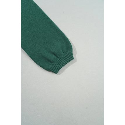 Blackish Green Pearl Beaded Merry Casual Sweater