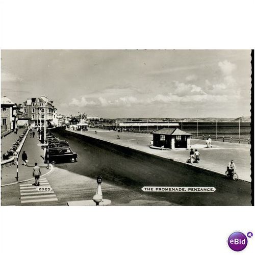 Vintage Dearden & Wade Postcard - The Promenade, Penzance, Cornwall - c1960 2025