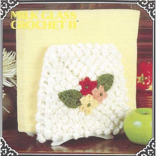 Annie's Crochet PATTERN Milk Glass Napkin Holder