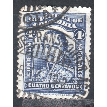 Colombia stamps 1917 - SG360 - 4c Santander - used
