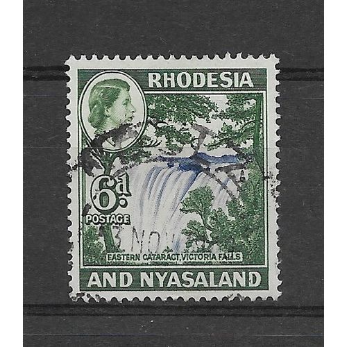 Rhodesia&Nyasaland.SG24 6d Eastern Cataract,Victoria Falls.Fine Used.Aug19a