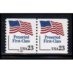 2605v 23c U.S. Flag Very Fine MNH CNP Left A222 Thick 2 PA1418