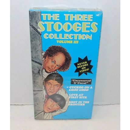 The Three Stooges Collection Volumes III Uncensored Uncut VHS New Sealed