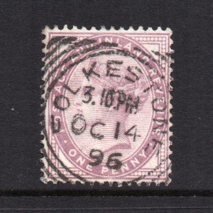 Victoria- 1881 - 1d Lilac (16 Dots) (sg172) Used (FOLKESTONE Postmark)