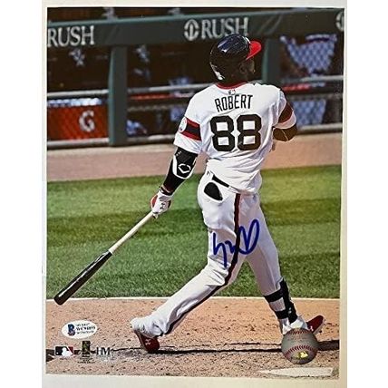 Luis Robert Signed Autographed Glossy 8x10 Photo Chicago White Sox : BAS COA
