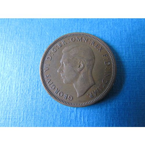 1937 GEORGE VI HALFPENNY FREE POST. (j) AAJ