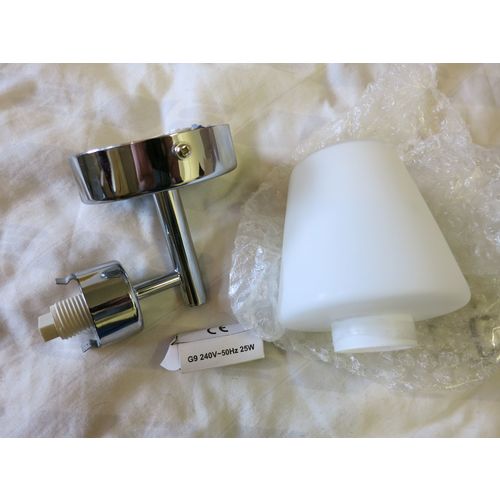 Colours Mizar Bathroom Chrome Effect Single Light