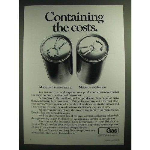 1985 British Gas Ad - Containing The Costs