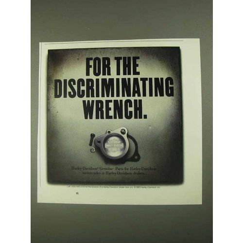 1994 Harley-Davidson Parts Ad - Discriminating Wrench