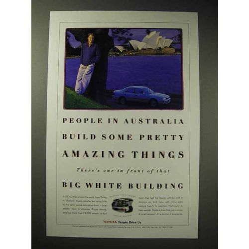 1998 Toyota Car Ad - People in Australia Build Amazing