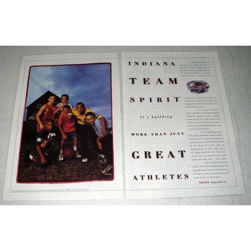 1998 Toyota Car Ad - Indiana Team Spirit