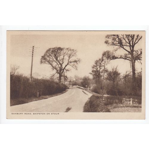 Banbury Road Shipston-on-Stour Postcard Warwickshire
